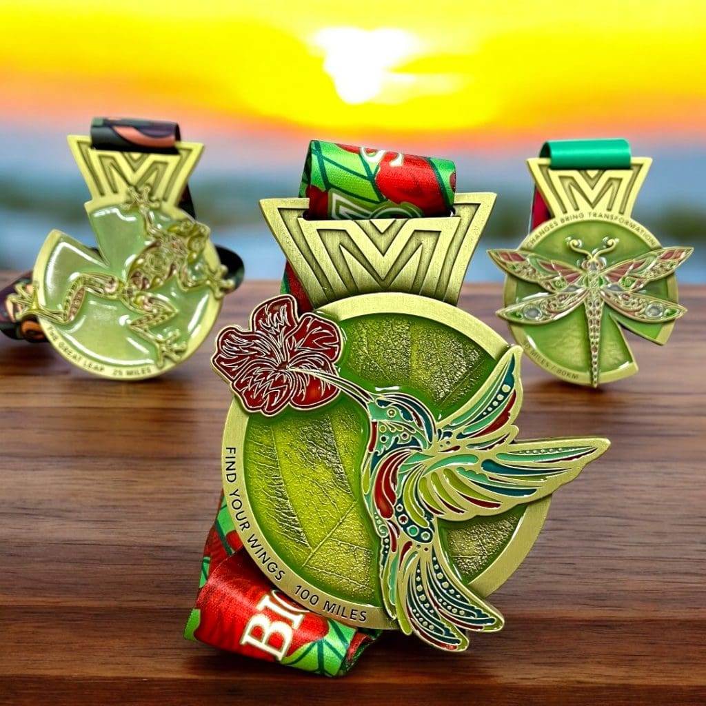 Three virtual challenge medals