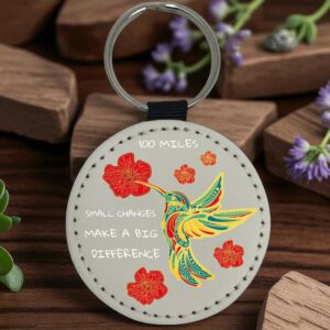 Find Your Wings 100 Mile Keyring