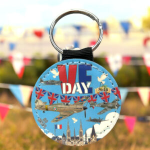 VE DAY 80th Keyring