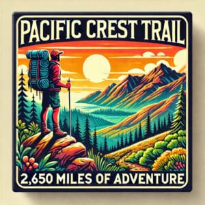 Pacific Crest Trail 2650 Miles (CP)