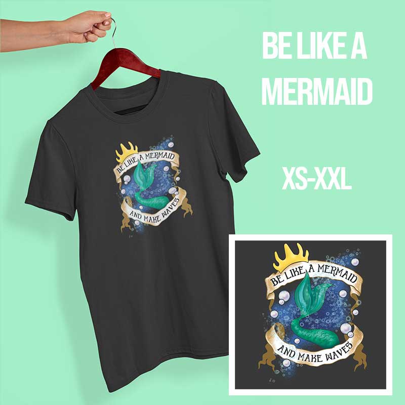 Be Like a Mermaid Running/Fitness Tech Top